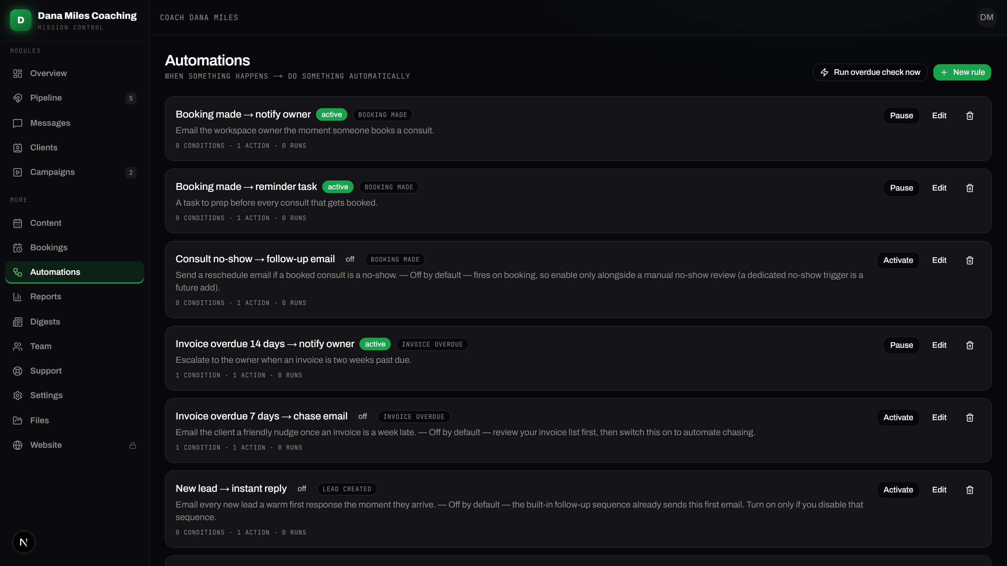 RSoperations: email automations